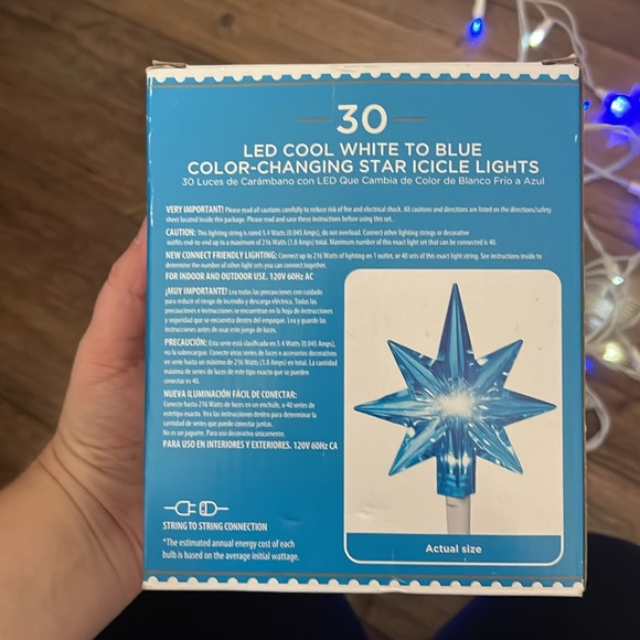 📦 Dangling Star Christmas Lights (Set of 2 Strands + Extra Star Pieces) - Picture 6 of 7